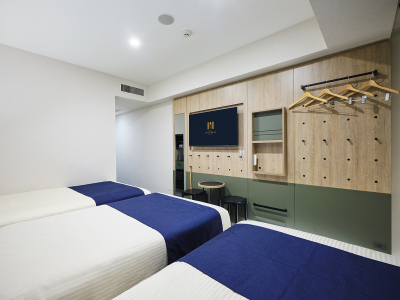 デラックスツイン（エキストラベッド付）※3名利用時イメージ※1〜2名様での利用時は、 エキストラベッドのご用意はございません