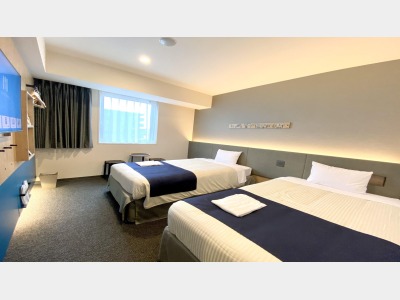 デラックスツイン（エキストラベッド付）※2名利用時イメージ※1〜2名様での利用時は、 エキストラベッドのご用意はございません