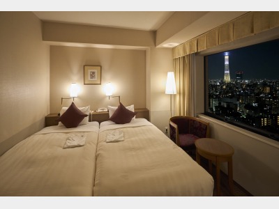 【禁煙】モデレートツイン・夜（19.2㎡）