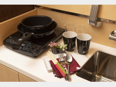 全室コップ・食器完備、ご軽食を取る際に便利です