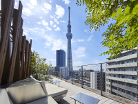 @rooftop�b�܂�œ����̕��i��؂������G��̂悤�ɁA��ЂƂ̌i�F���y���߂܂��B