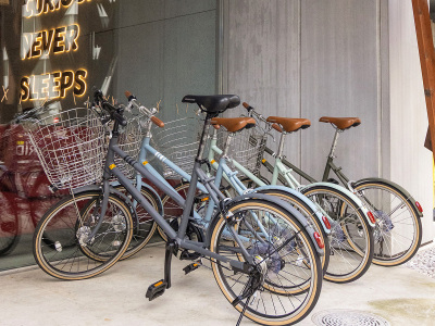 RENTAL BICYCLE／街中の新たな発見や感動に出会えるよう、レンタサイクルをご用意。