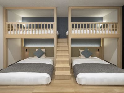 4ベッドバンク／2段ベッド×2台のお部屋です