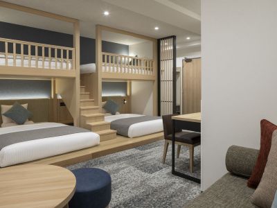 4ベッドバンク／2段ベッド×2台のお部屋です