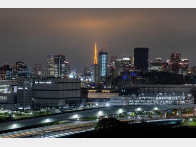 客室から望む東京タワー（夜景）