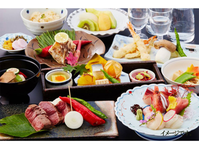 中津川 夕食コース一例
