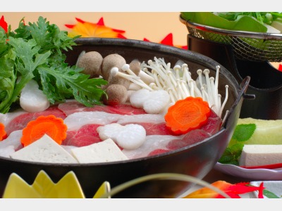 丹沢大山名物のいのしし鍋