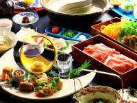 夕食一例(メインを選べる会席料理)