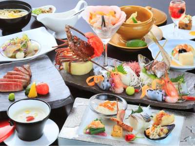 【最上級会席】国産牛フィレステーキと贅沢海鮮が付いた豪華会席　※イメージ