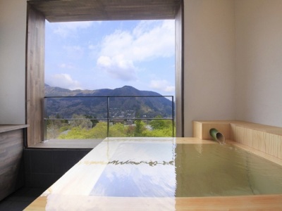 【最上階露天風呂付スーペリアツイン】露天風呂から望む大文字眺望　※イメージ