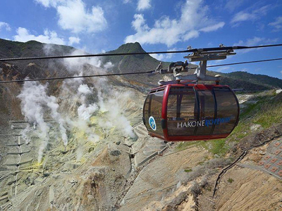 【箱根ロープウェイ】パノラマ大絶景を堪能。ホテルから車で約10分（ロープウェー桃源台駅）