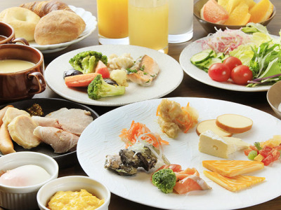 【朝食】洋食中心のビュッフェ朝食