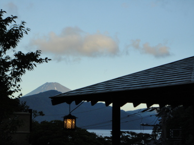 四阿より富士山を望む