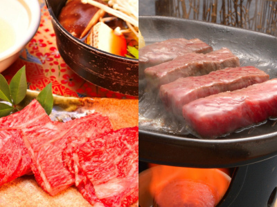 ダブル飛騨牛（すき焼き＆ステーキ）