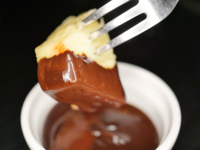 ご夕食の一例（チョコレートフォンデュ）