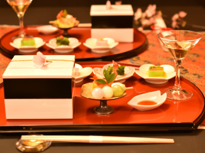 別邸専用テーブルセッティングの一例