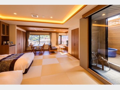 リニューアル露天風呂付和モダン和洋室【撫子・杏】※禁煙