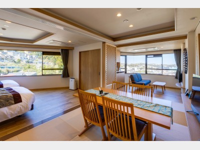 露天風呂付 和モダン特別和洋室【水浅葱】※禁煙