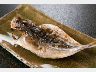 【ご朝食一例】 *お魚料理。各お部屋ごとに炊き上げる”釜炊きごはん”とよく合います。