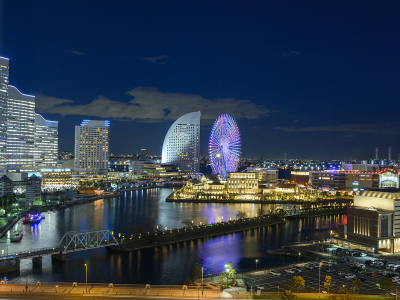 海側客室からの夜景（一例）