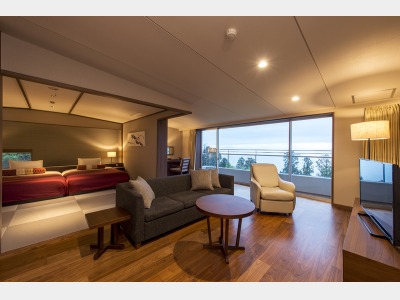 森の見える檜内風呂和洋室208