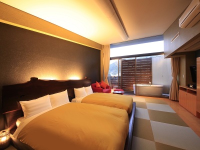 【最上階】露天風呂付和室ツイン（一例）