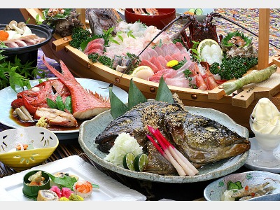 お魚三昧・舟盛り付き磯料理
