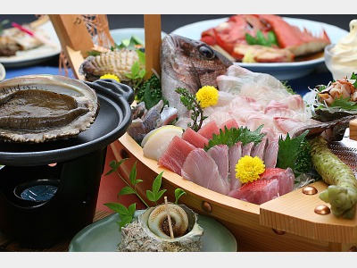 お魚三昧・舟盛り付き磯料理