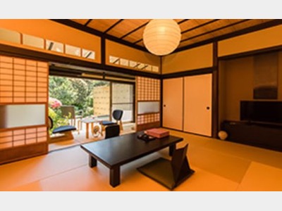 露天風呂付客室一例