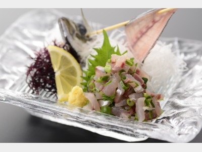 【事前予約要】　鯵のたたき