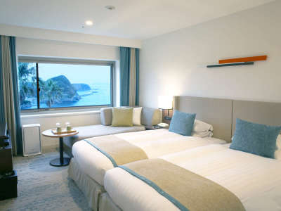 客室一例（オーシャンビュースーペリアツイン24㎡）