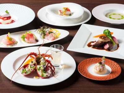 夕食一例（コース料理）