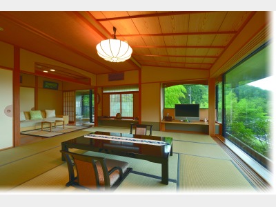 客室一例（特別室　露天風呂付客室）