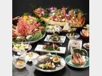 夕食一例(高足ガニ料理)
