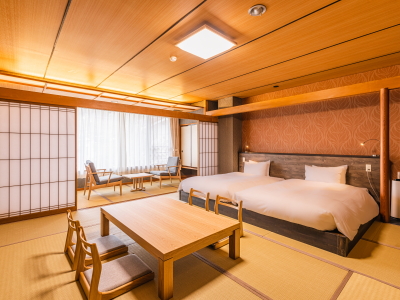 和室ツインルーム／シックで落ち着いた雰囲気の客室