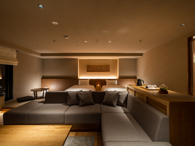 【新客室】温泉露天風呂付スイートルーム／ゆったりとした70平米超の空間