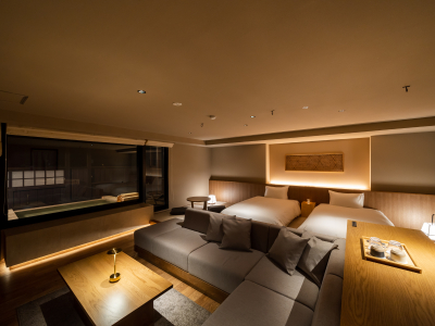 【新客室】温泉露天風呂付スイートルーム／ゆったりとした70平米超の空間