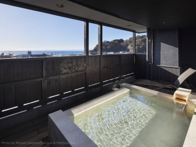 【新客室】温泉露天風呂付スイートルーム／駿河湾を一望する客室露天