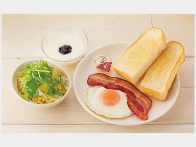 ベーコンエッグトーストセット　イメージ