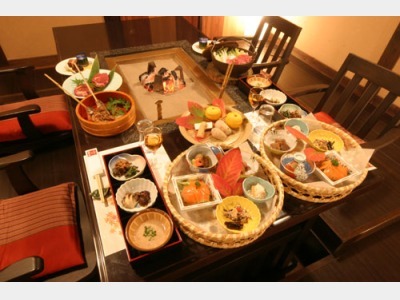 夕食一例（くちなし亭　冬の食事）