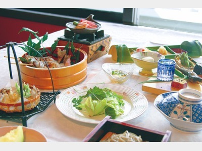 夕食一例（夏の食事）