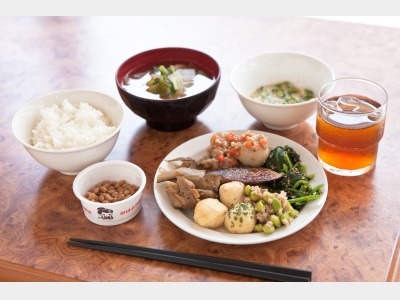 朝食盛付例1　一例