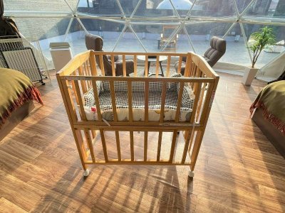 【追加オプション】ベビーベッドの貸出も可能です。お問い合わせください。　