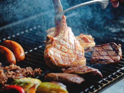 夕食イタリアンBBQ