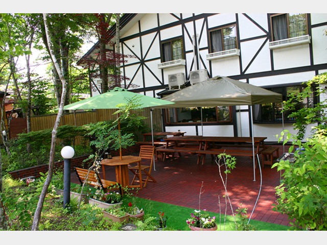 ペンションマリエ BBQ場（花火、焚火もできます）