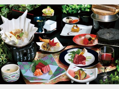 夕食一例（赤い風船オリジナル会席）