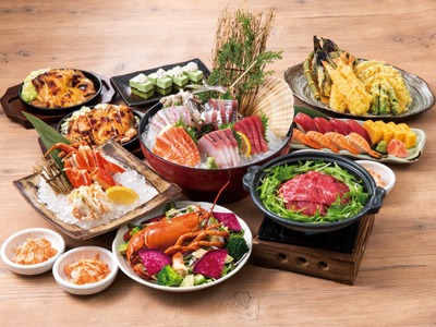 海鮮ダイニング　まぐろや　はなの夢　夕食一例