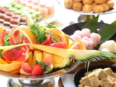 【夕食バイキング】最後はやっぱりデザートで。今日はいっぱい食べちゃいましょう♪