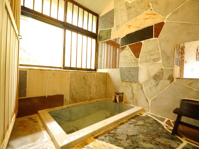 【離れ】天然温泉掛け流しの内風呂　一例