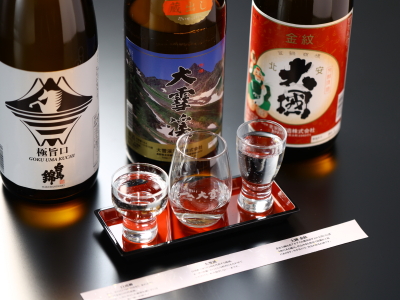 別注：日本酒飲み比べセットございます